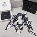 CHANEL 26S SCARF 90 IN SILK 311804
