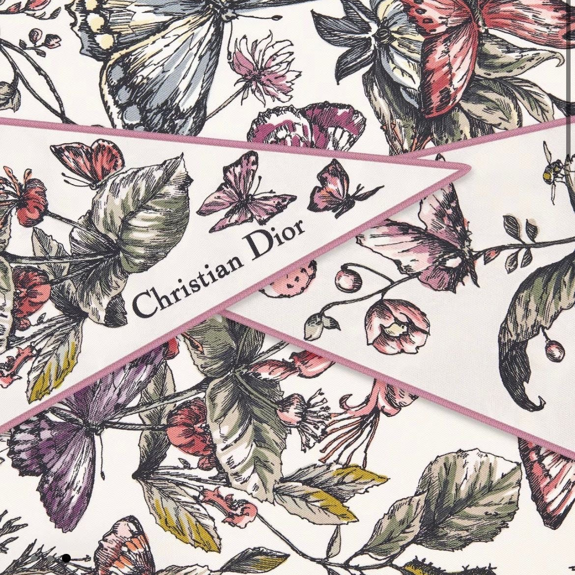 DIOR 26S SCARF 110CM IN SILK 262832