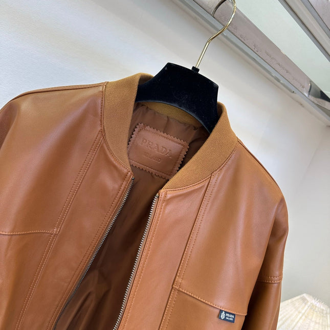 PRADA 26S LEATHER JACKET 1074