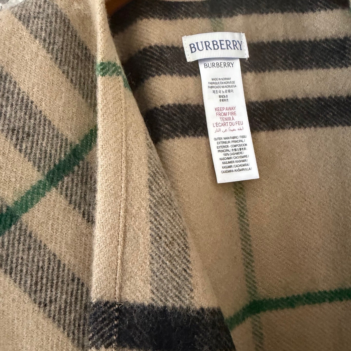 BURBERRY 25S PLAID KNITTED SCARF 153