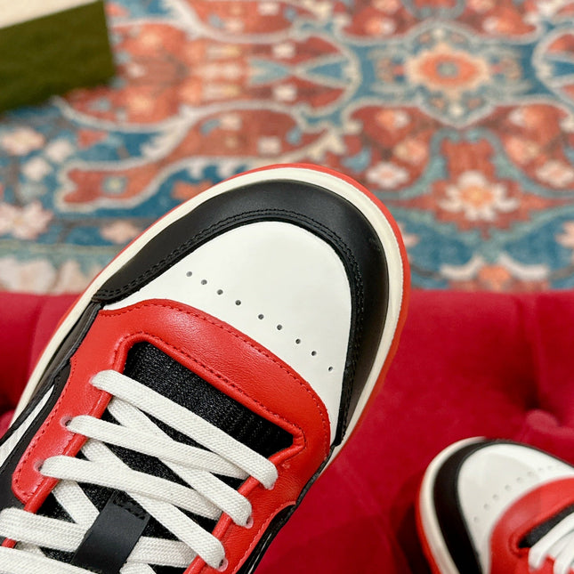 GUCCI 26S SNEAKERS IN MUTILCOLOR CALFSKIN WITH LOGO