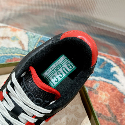 GUCCI 26S SNEAKERS IN MUTILCOLOR CALFSKIN WITH LOGO