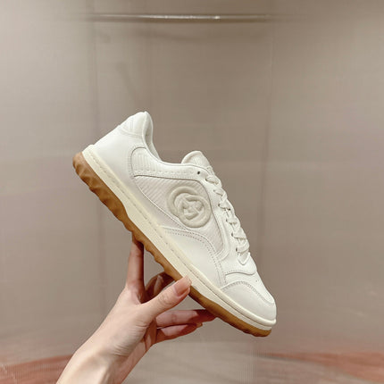 GUCCI 26S SNEAKERS IN WHITE CALFSKIN WITH LOGO