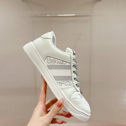 GUCCI 26S SCREENER SNEAKER IN WHITE CALFSKIN