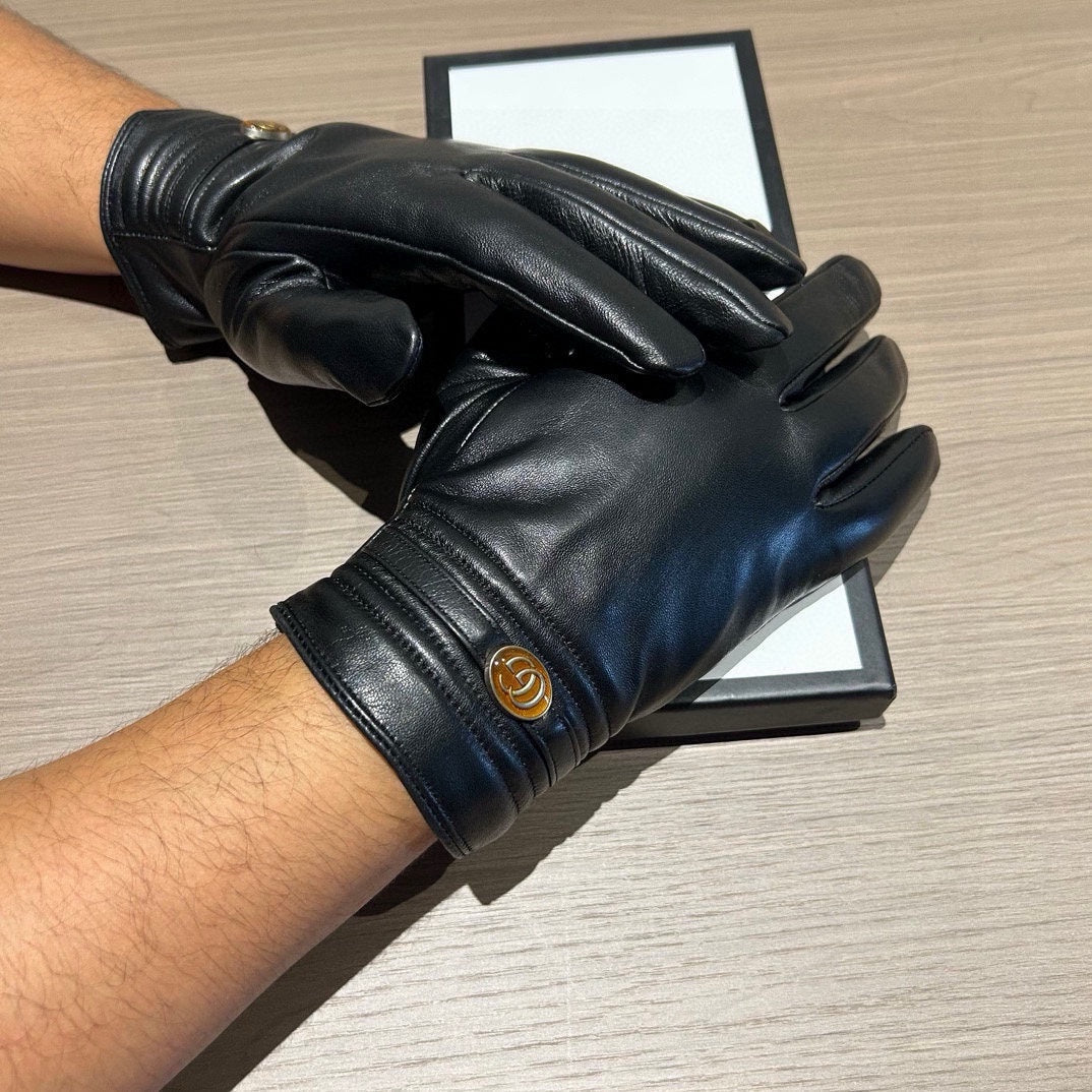 TOUCHSCREEN GLOVES IN BLACK LAMBSKIN 435967