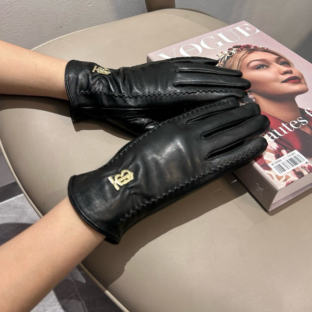 GLOVES IN BLACK LAMBSKIN 453594