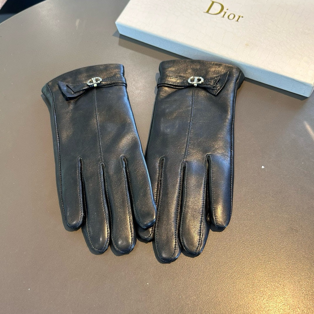 TOUCHSCREEN GLOVES IN BLACK LAMBSKIN 458584