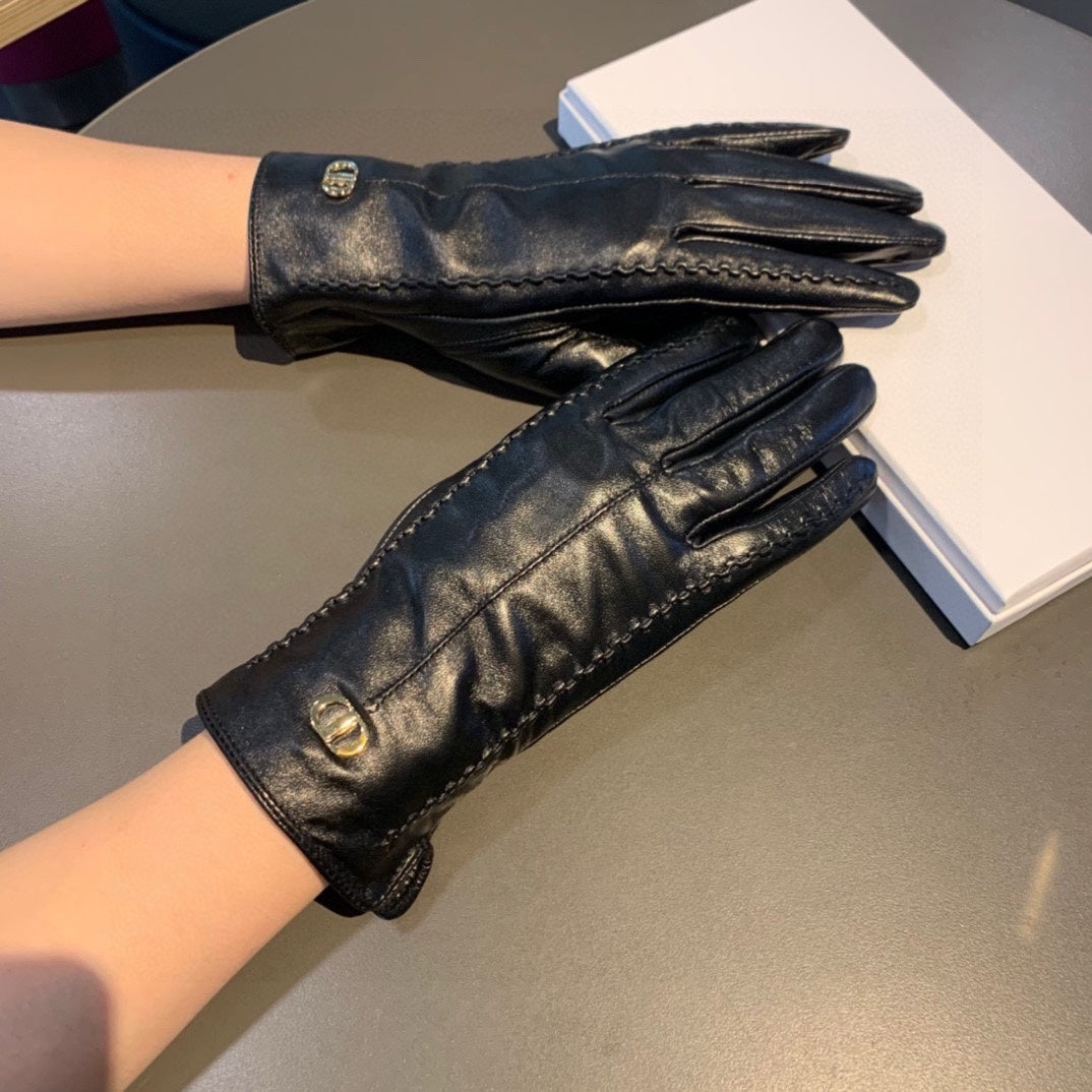 TOUCHSCREEN GLOVES IN BLACK SHEEPSKIN 458585