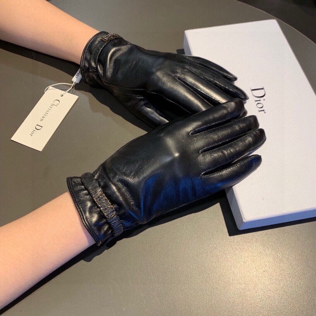 TOUCHSCREEN GLOVES IN BLACK LAMBSKIN 458586