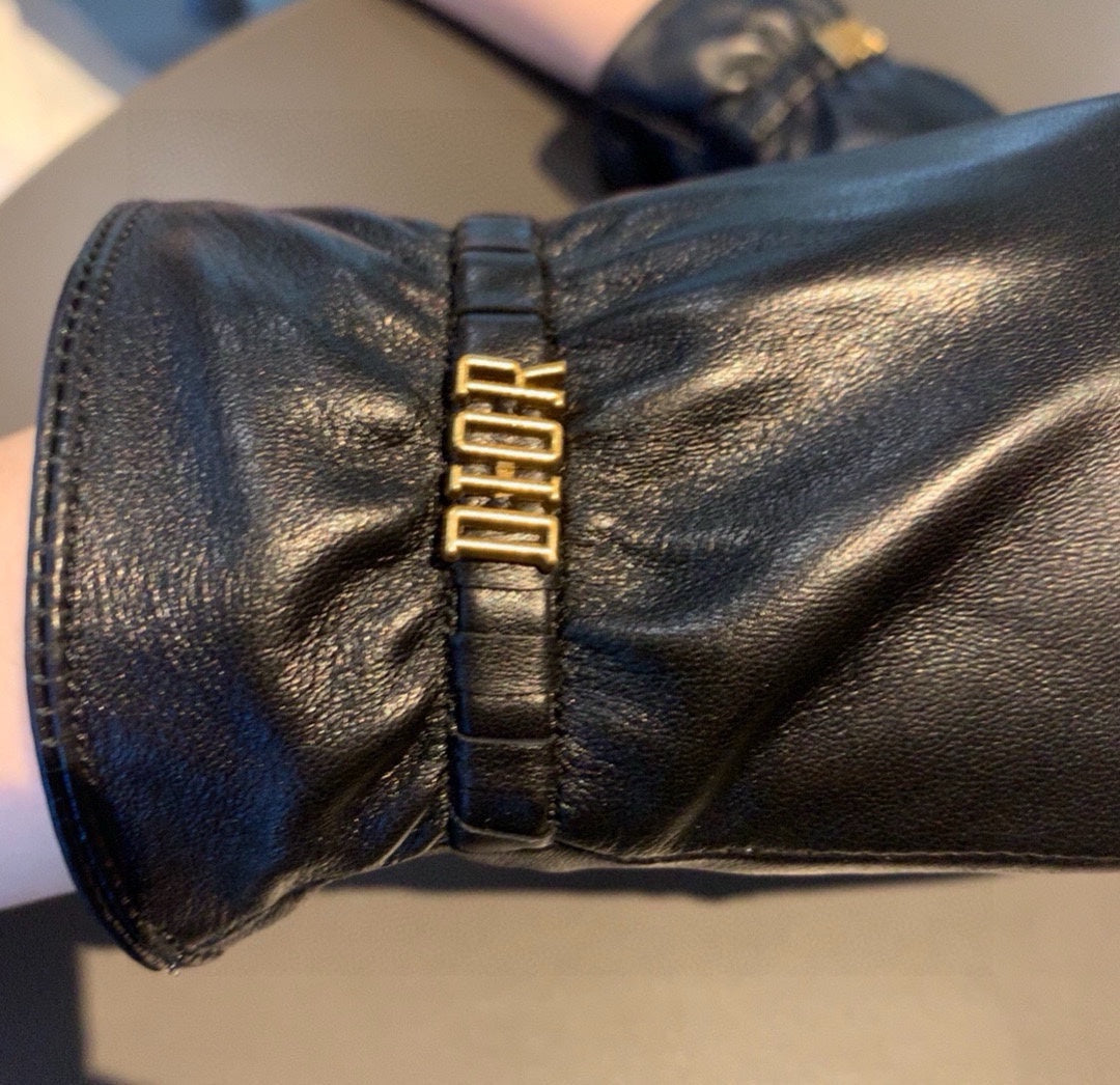 LAMBSKIN GLOVES BLACK 458587