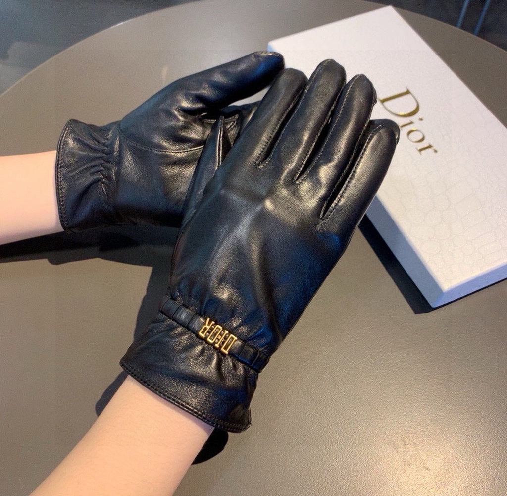 LAMBSKIN GLOVES BLACK 458587