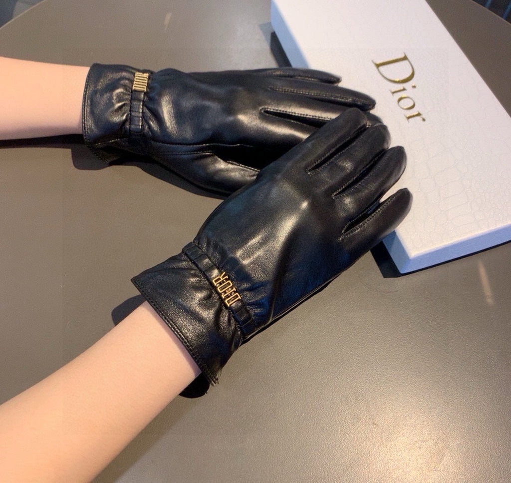 LAMBSKIN GLOVES BLACK 458587