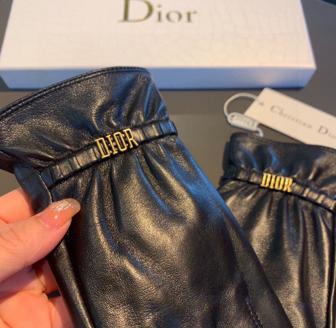 LAMBSKIN GLOVES BLACK 458587