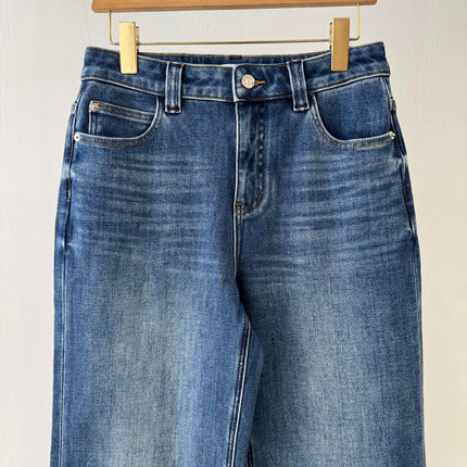 MAX MARA 25S STRAIGHT-LEG JEANS WITH SHEEPSKIN LINING 060