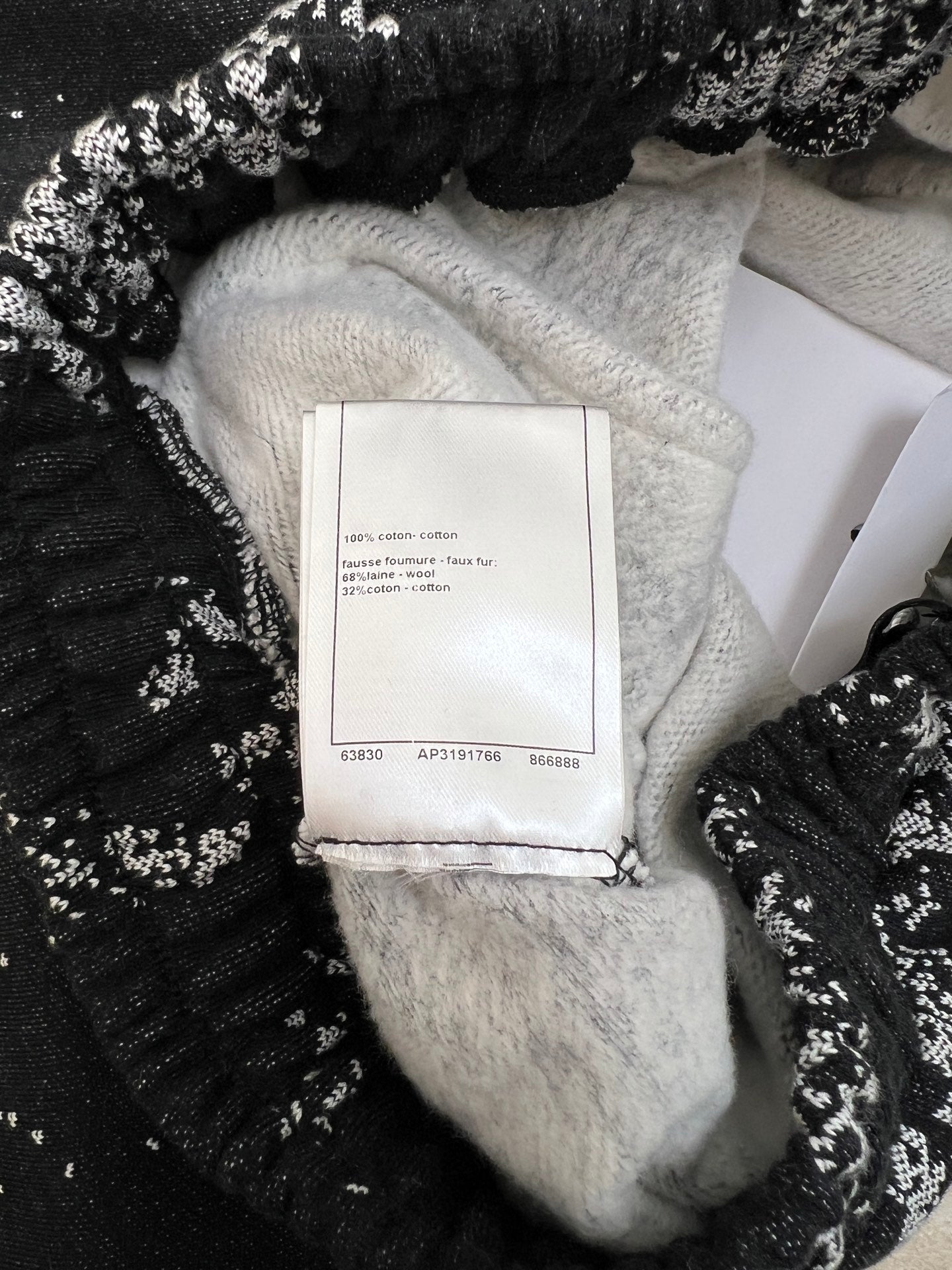 CHANEL 25S PRINTED WIDE-LEG PANTS 620489