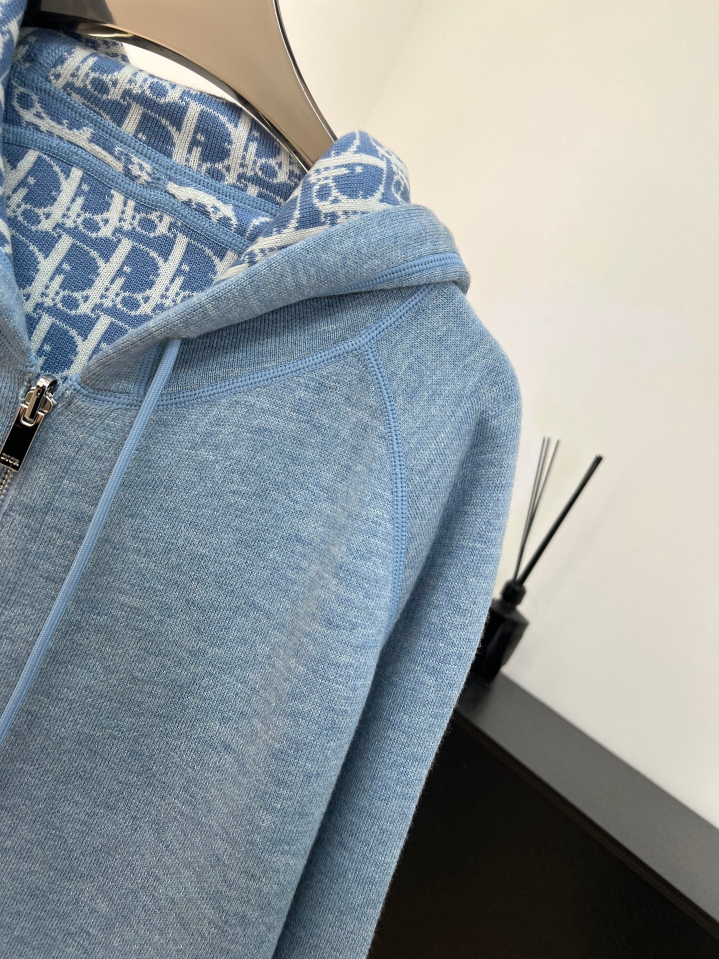DIOR 25S HOODED ZIP-UP CARDIGAN 684