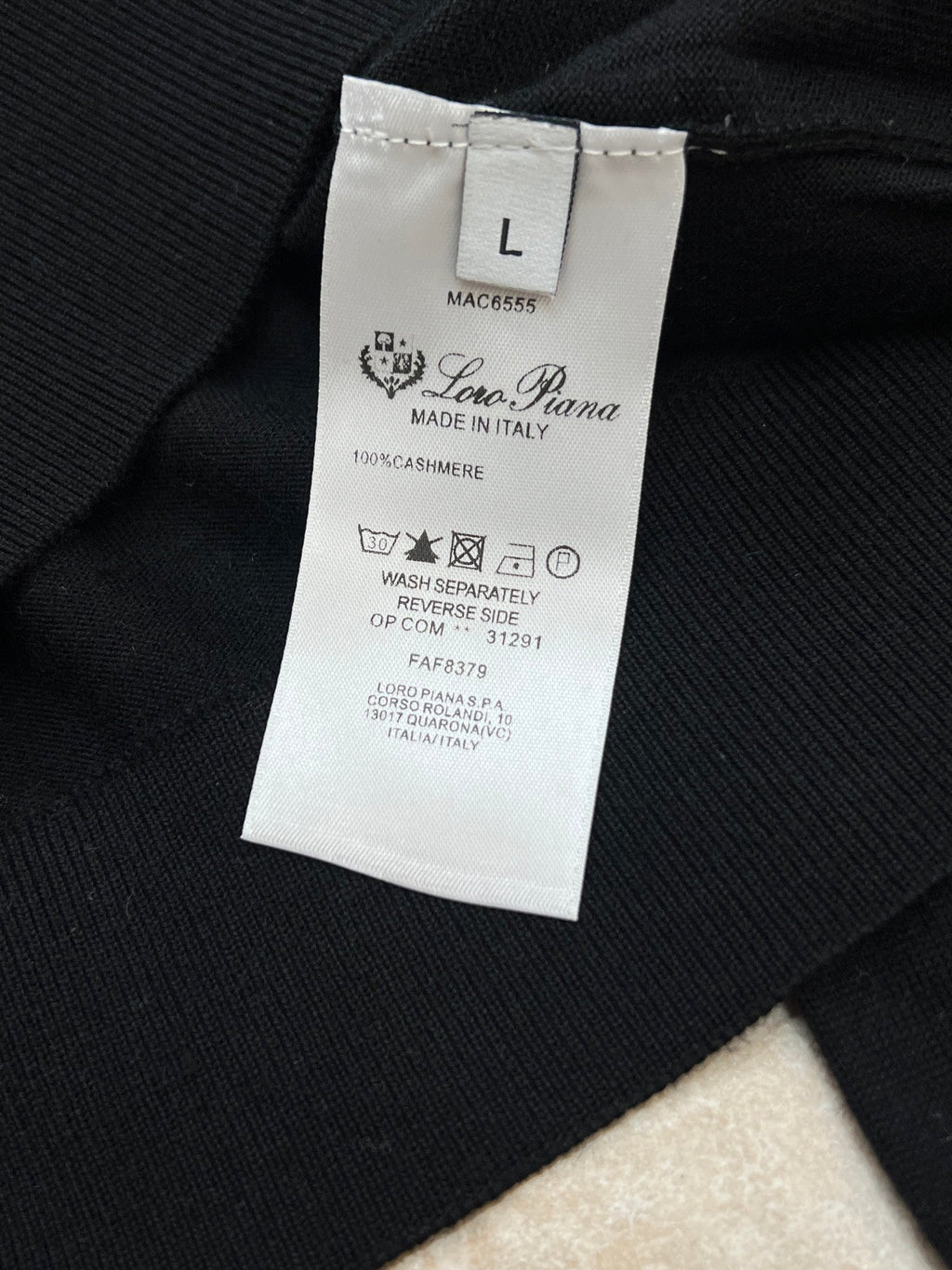 LORO PIANA 26S LONG SLEEVE CREW NECK SWEATER 663