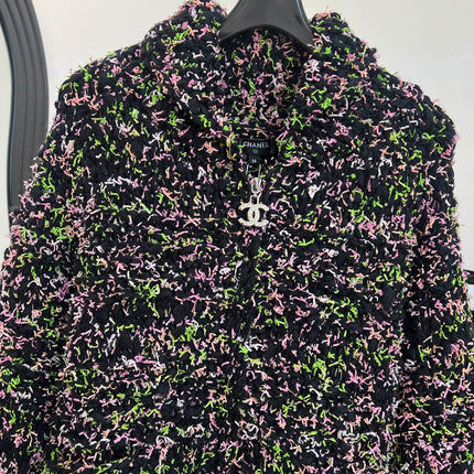 CHANEL 26S PRINTED KNIT JACKET 955