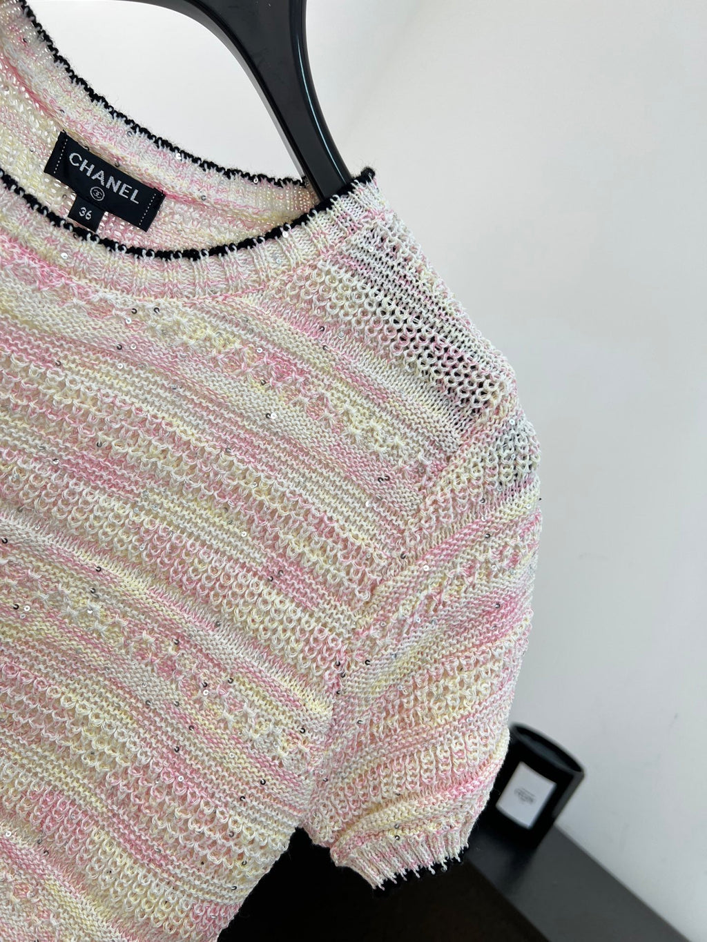 CHANEL 26S SHORT-SLEEVED KNIT SHIRT STYLE 1200