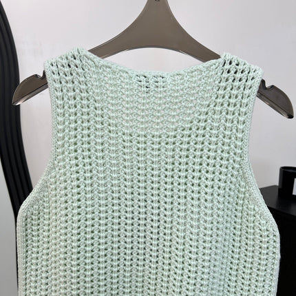CHANEL 26S SLEEVELESS KNIT TOP 1496