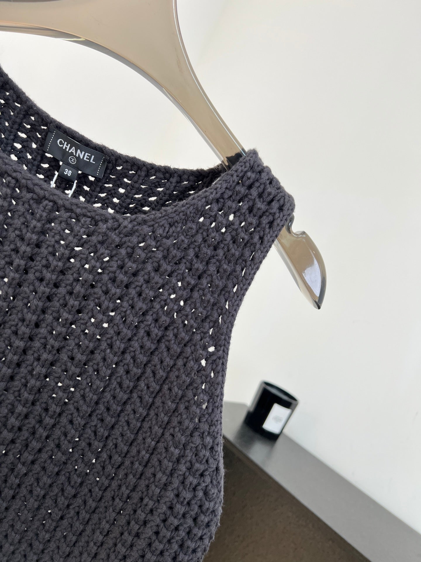 CHANEL 26S SLEEVELESS KNIT TOP 1495