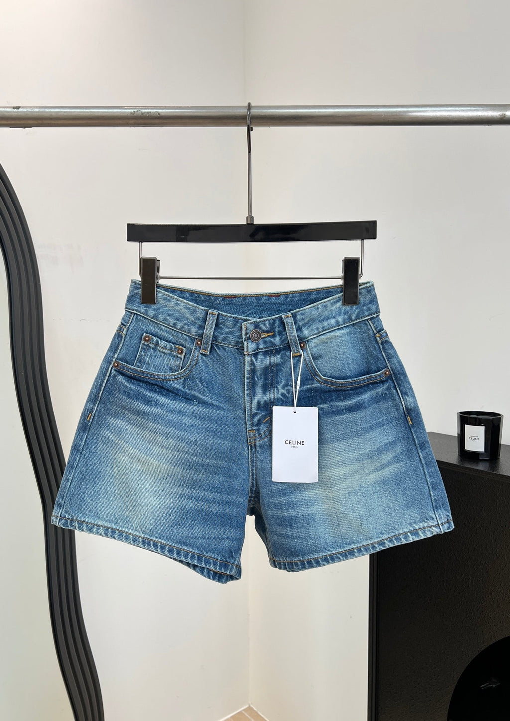 CELINE 26S DENIM SHORTS 396