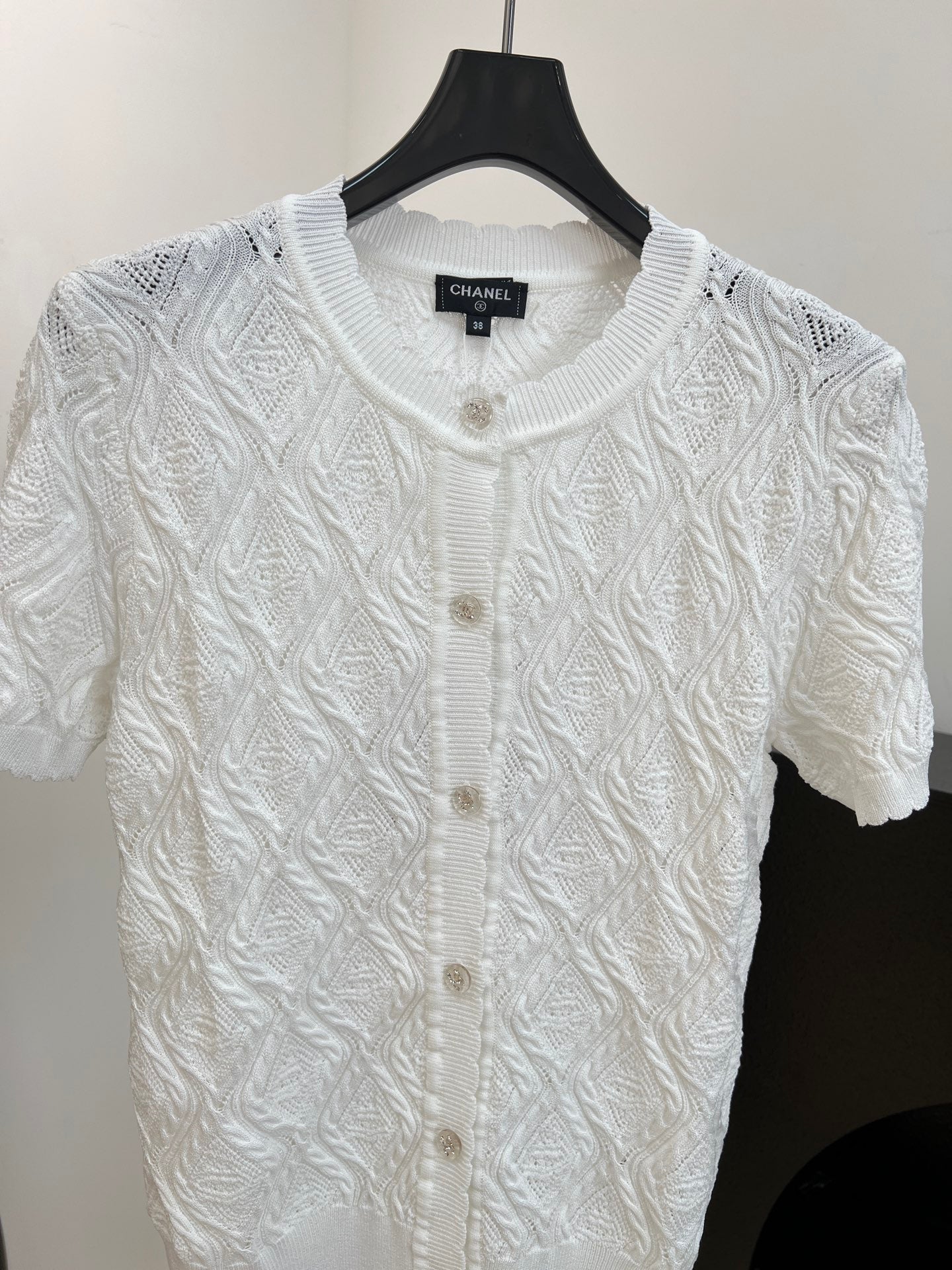CHANEL 26S SHORT-SLEEVE KNIT T-SHIRT 1414