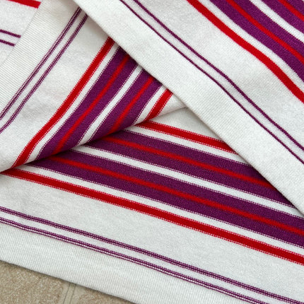 CELINE 26S STRIPED SHORT-SLEEVE POLO SHIRT 398