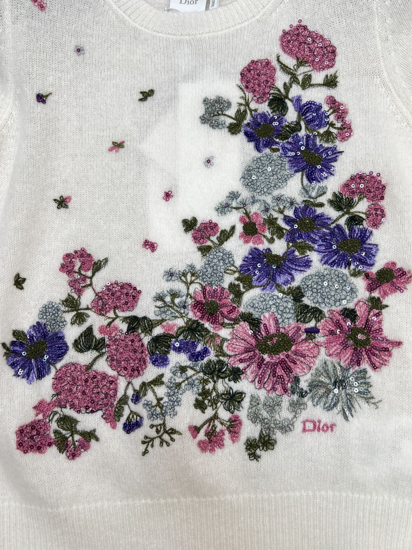 DIOR 26S SHORT-SLEEVE KNIT SWEATER 1312