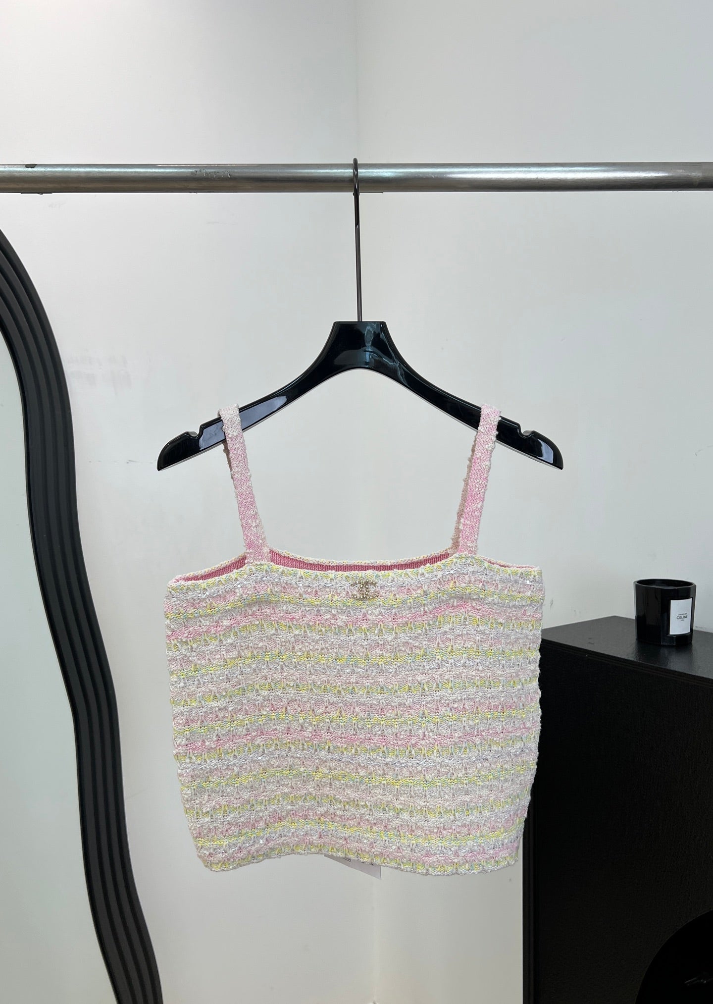 CHANEL 26S TWEED CAMI TOP 1481