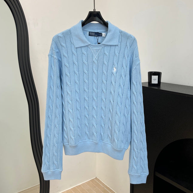 RALPH LAUREN 26S CABLE-KNIT POLO SWEATER 629