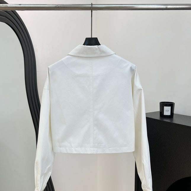 PRADA 26S CROPPED ZIP-UP JACKET 1070