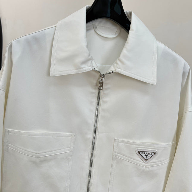 PRADA 26S CROPPED ZIP-UP JACKET 1070