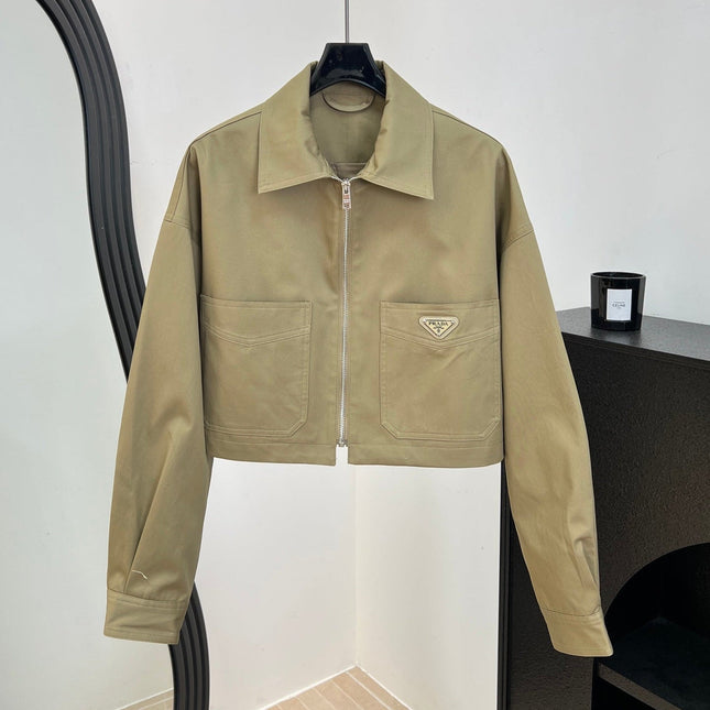 PRADA 26S CROPPED ZIP-UP JACKET 1069