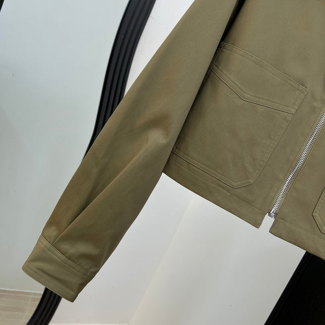 PRADA 26S CROPPED ZIP-UP JACKET 1069