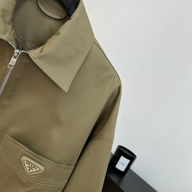 PRADA 26S CROPPED ZIP-UP JACKET 1069