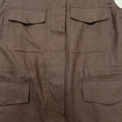 LORO PIANA 26S SLEEVELESS STAND-COLLAR VEST 898