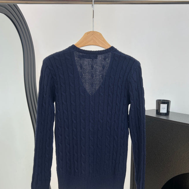 RALPH LAUREN 26S V-NECK CABLE-KNIT SWEATER 560