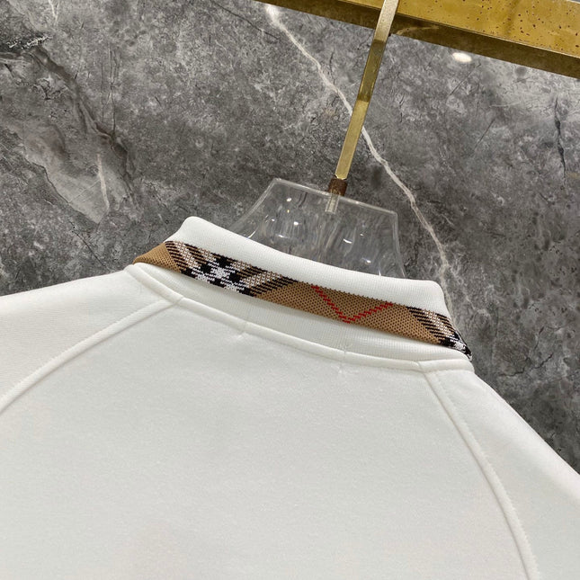 BURBERRY 26S CHECK-TRIM ZIP-UP TRACKSUIT 486