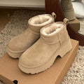 CLASSIC ULTRA MINI PLATFORM IN TORTILLA BROWN SUEDE