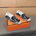CD PARADISE ESPADRILLE LOAFER BLACK-GRAY MONOGRAM JACQUARD