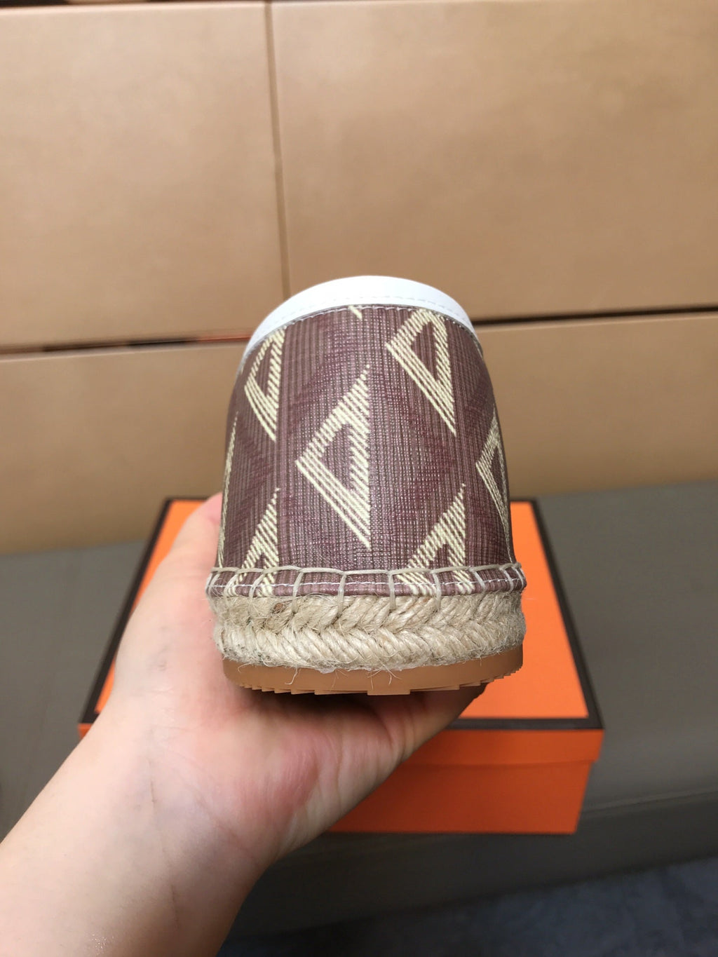 CD PARADISE ESPADRILLE LOAFER RUSSET GEOMETRIC JACQUARD
