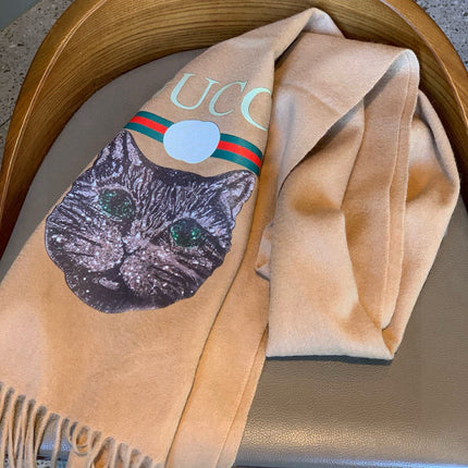 GUCCI 25S SCARF 180 IN CASHMERE 583606