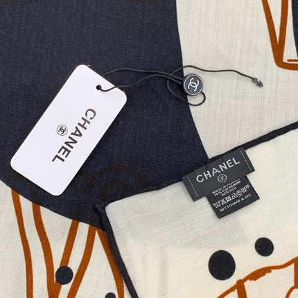 CHANEL 25S SCARF 135 IN CASHMERE 883636