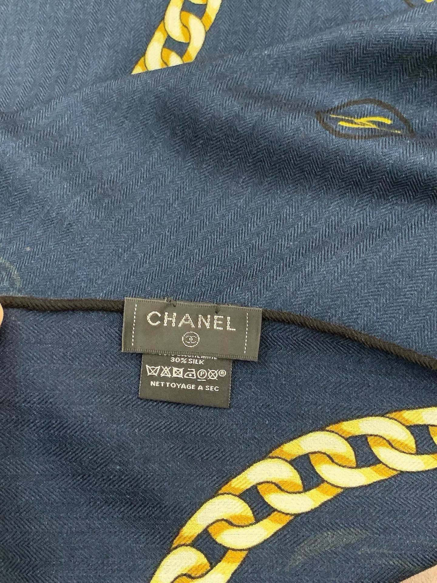 CHANEL 26S SCARF 135 IN CASHMERE AND SILK 281153