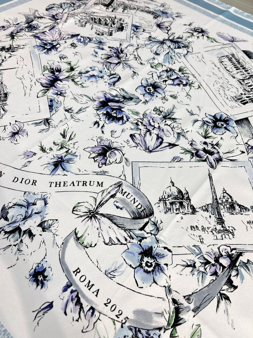 DIOR 26S SCARF 90CM IN SILK 284556