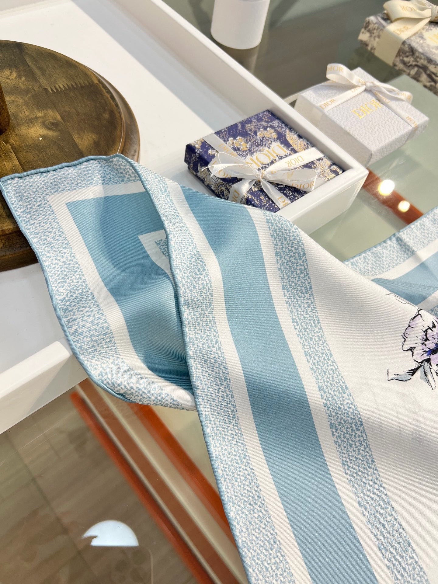 DIOR 26S SCARF 90CM IN SILK 284556