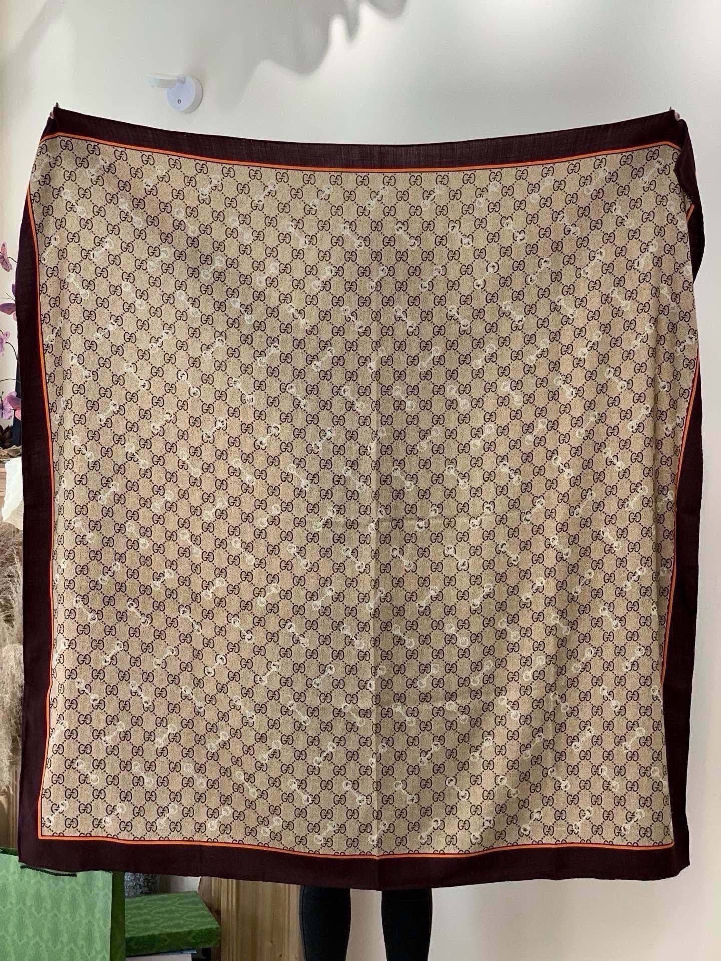 GUCCI 26S SCARF 135 IN CASHMERE AND SILK 315168