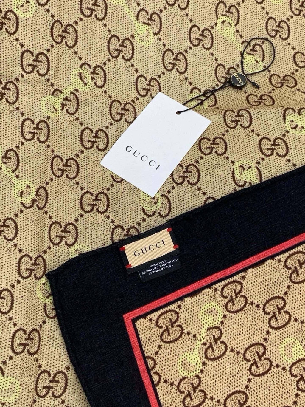 GUCCI 26S SCARF 135 IN CASHMERE AND SILK 315169