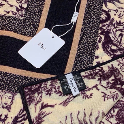 DIOR 26S SCARF 135 IN CASHMERE AND SILK 433865